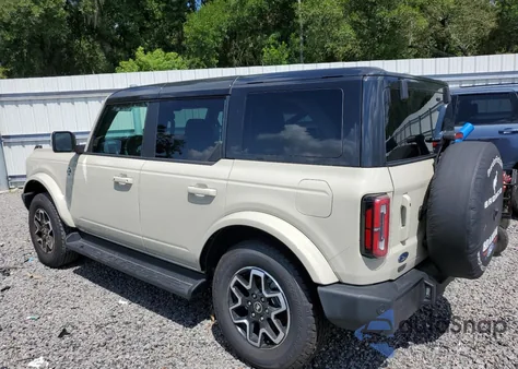 2025 Ford Bronco Outer Banks z USA, uszkodzony, nr VIN 1FMEE8BPXSLA68142